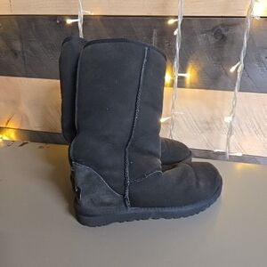 UGG Classic Black Boot Slippers. Women's Size Five. Hardly Any Wear